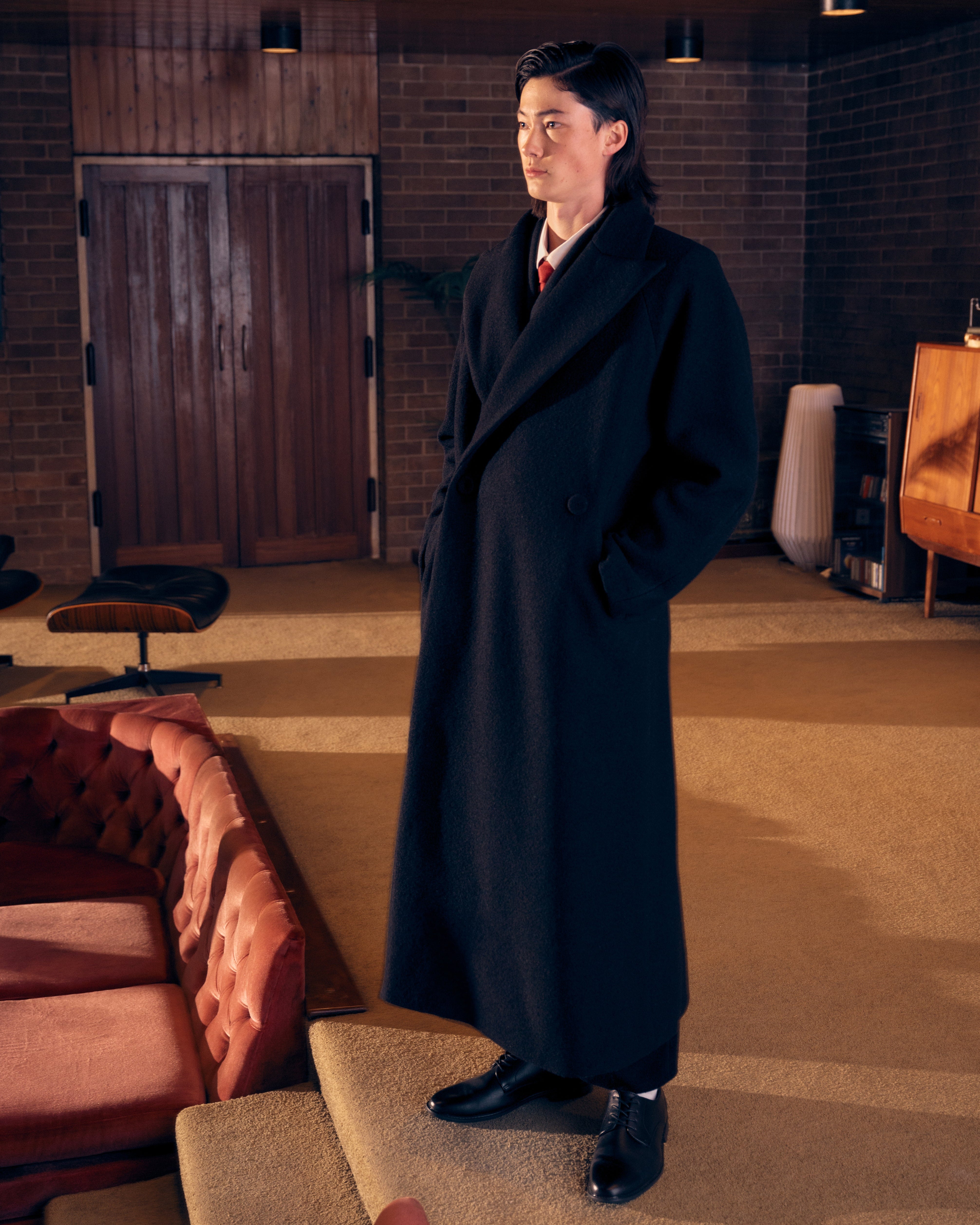Midnight Coat in Wool