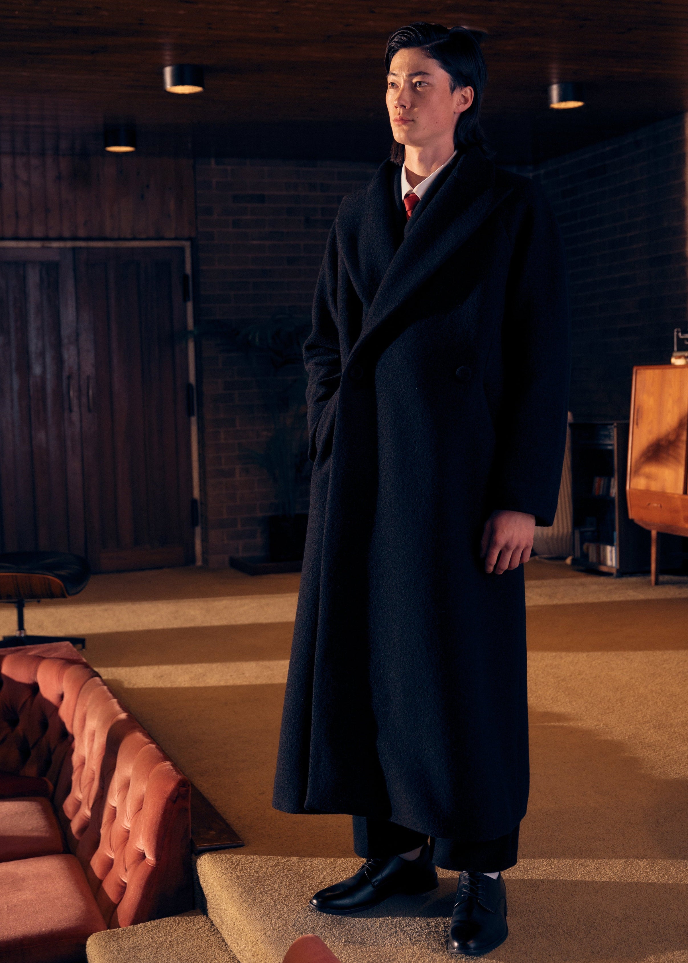 Midnight Coat in Wool