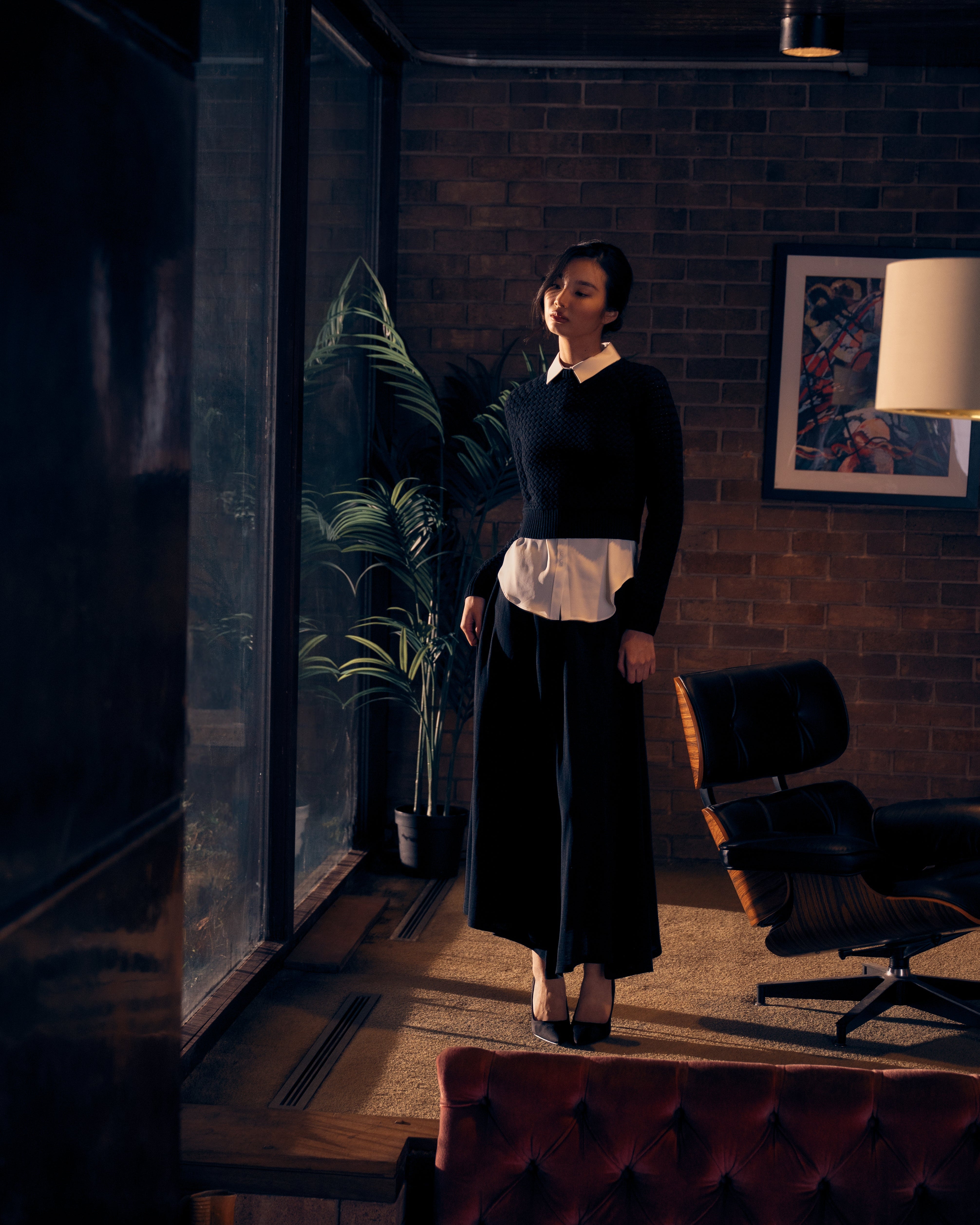 Knit Skirt in Silk