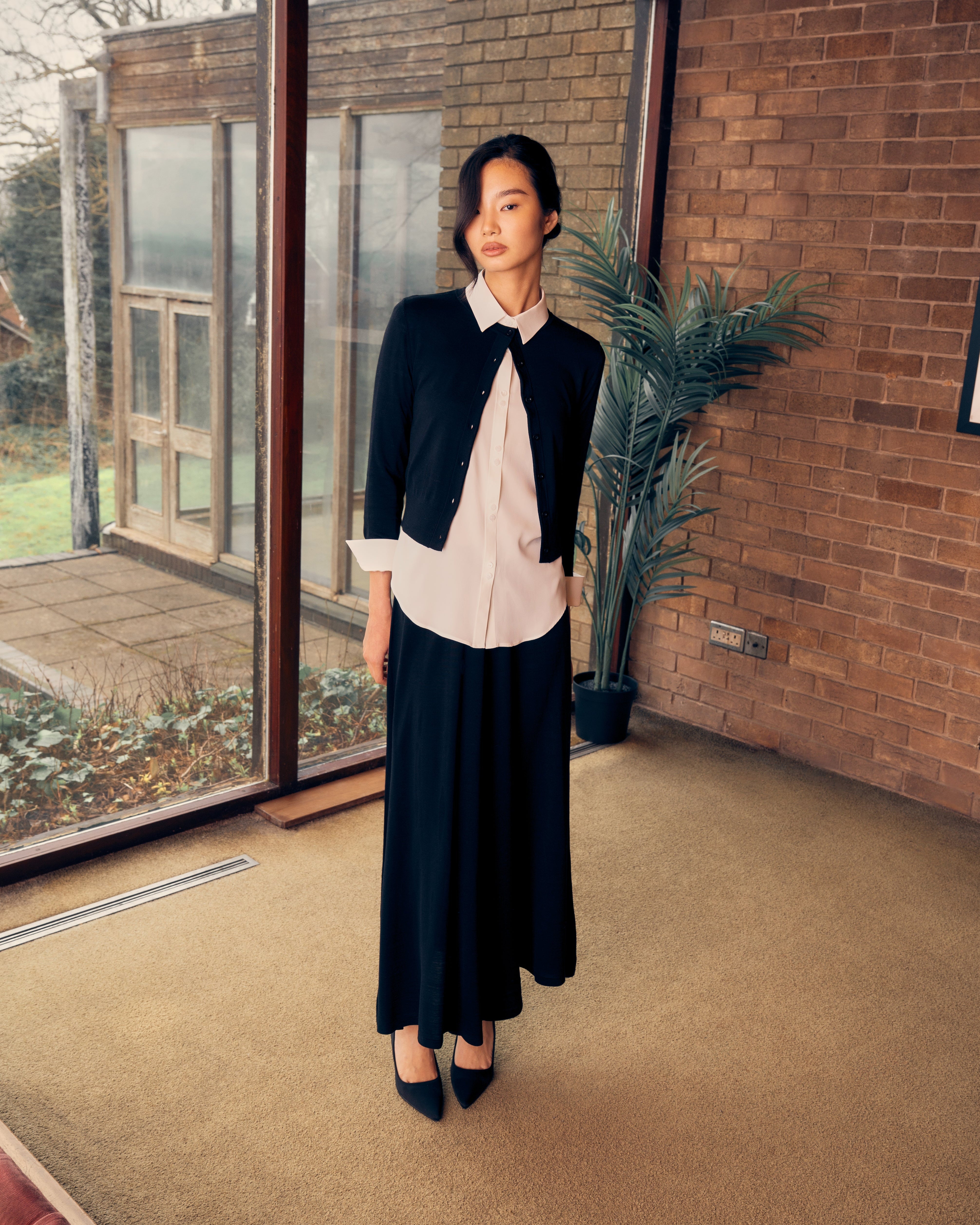 Knit Cardigan in Silk