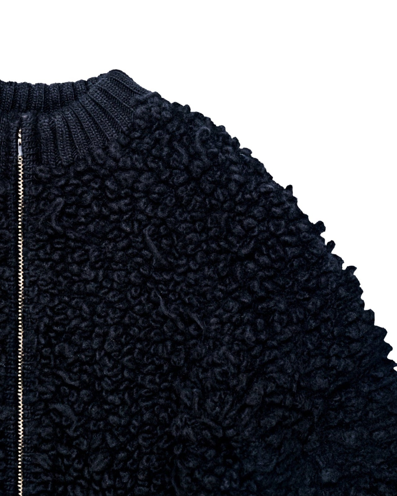 Black Sheep Zip-Up in Wool