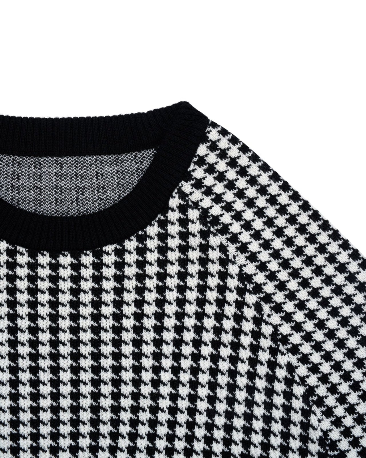 Houndstooth Jumper in Wool