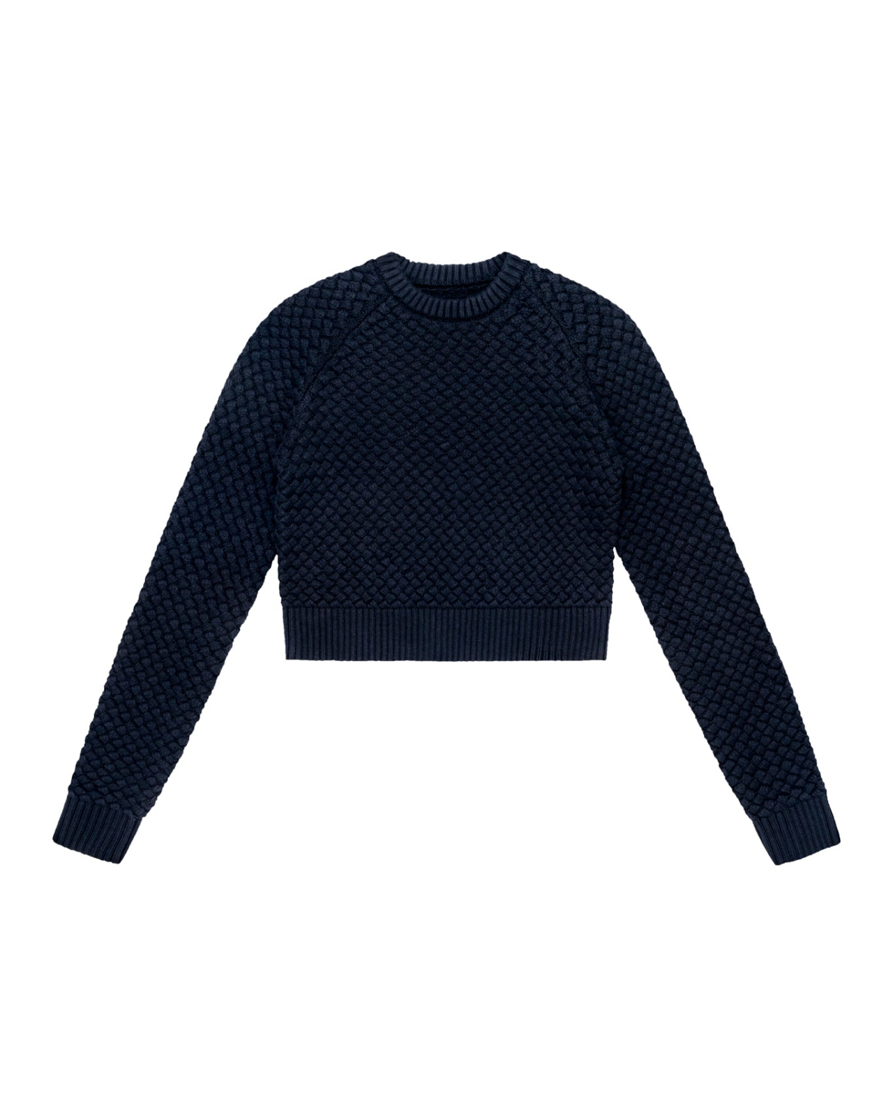 Lattice Weave Jumper in Wool