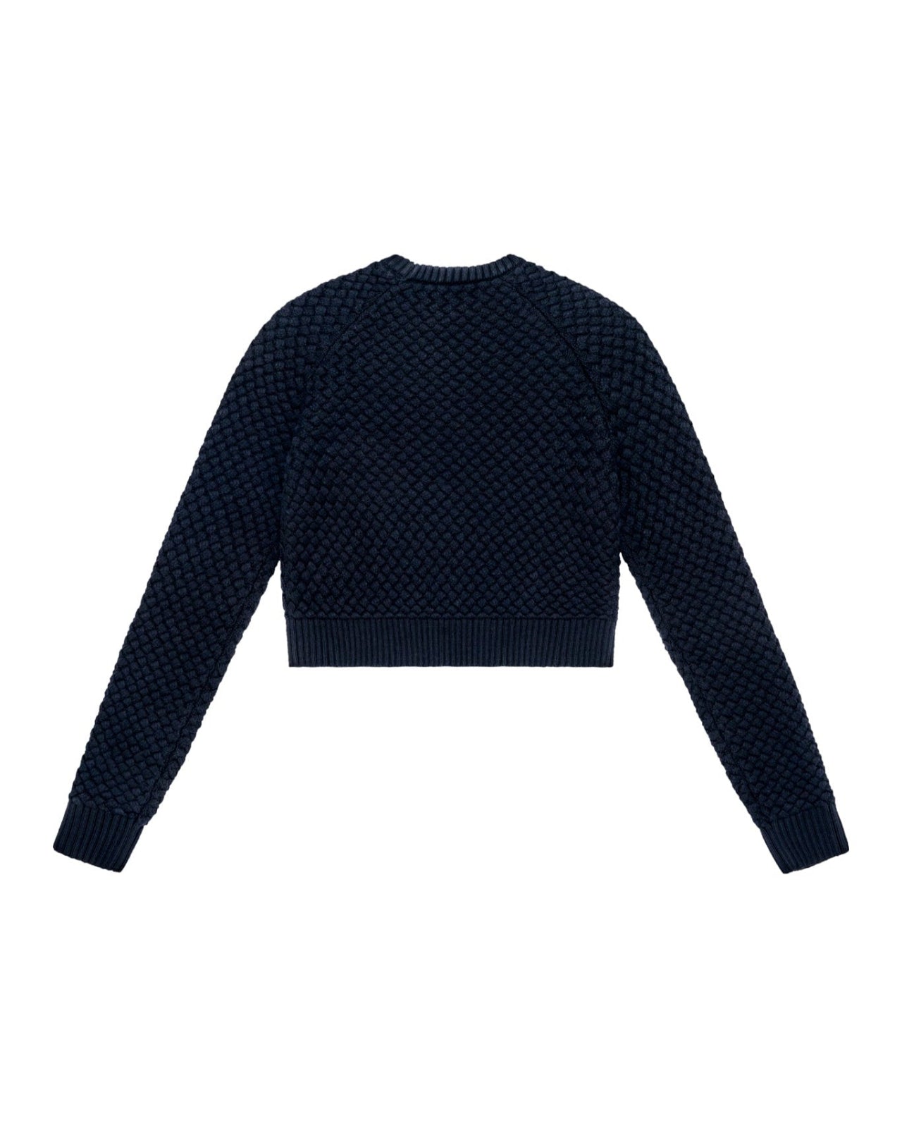 Lattice Weave Jumper in Wool