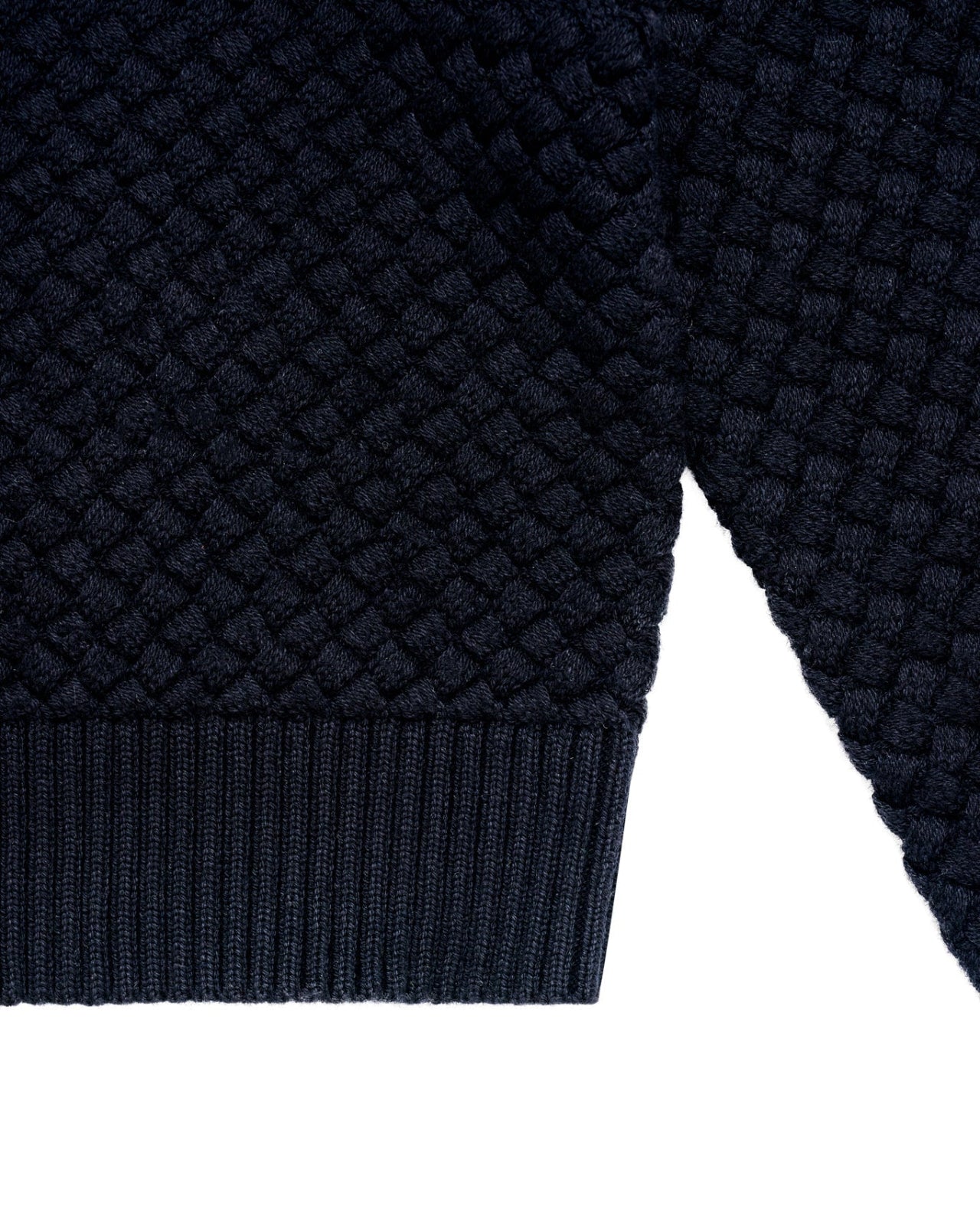Lattice Weave Jumper in Wool