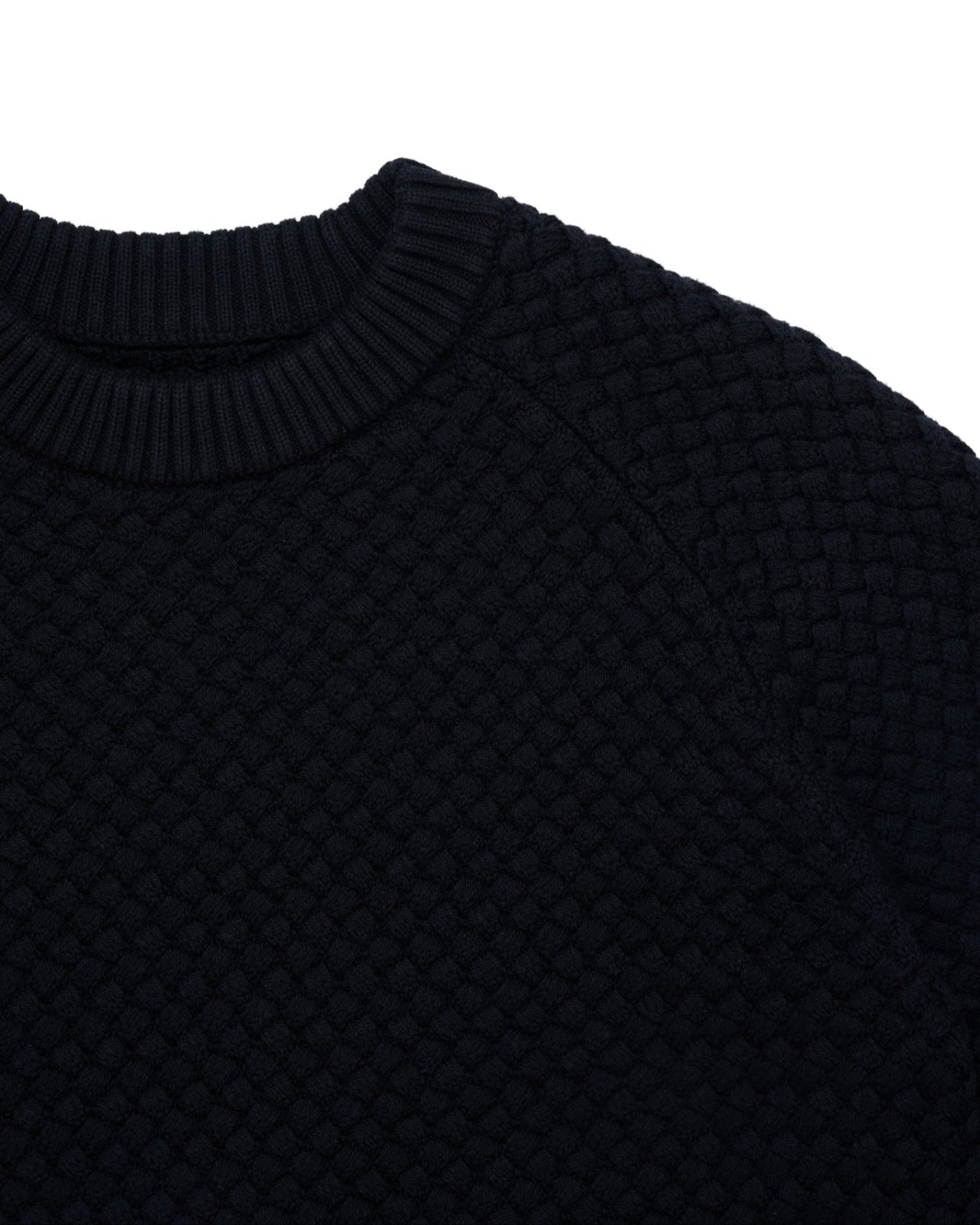 Lattice Weave Jumper in Wool