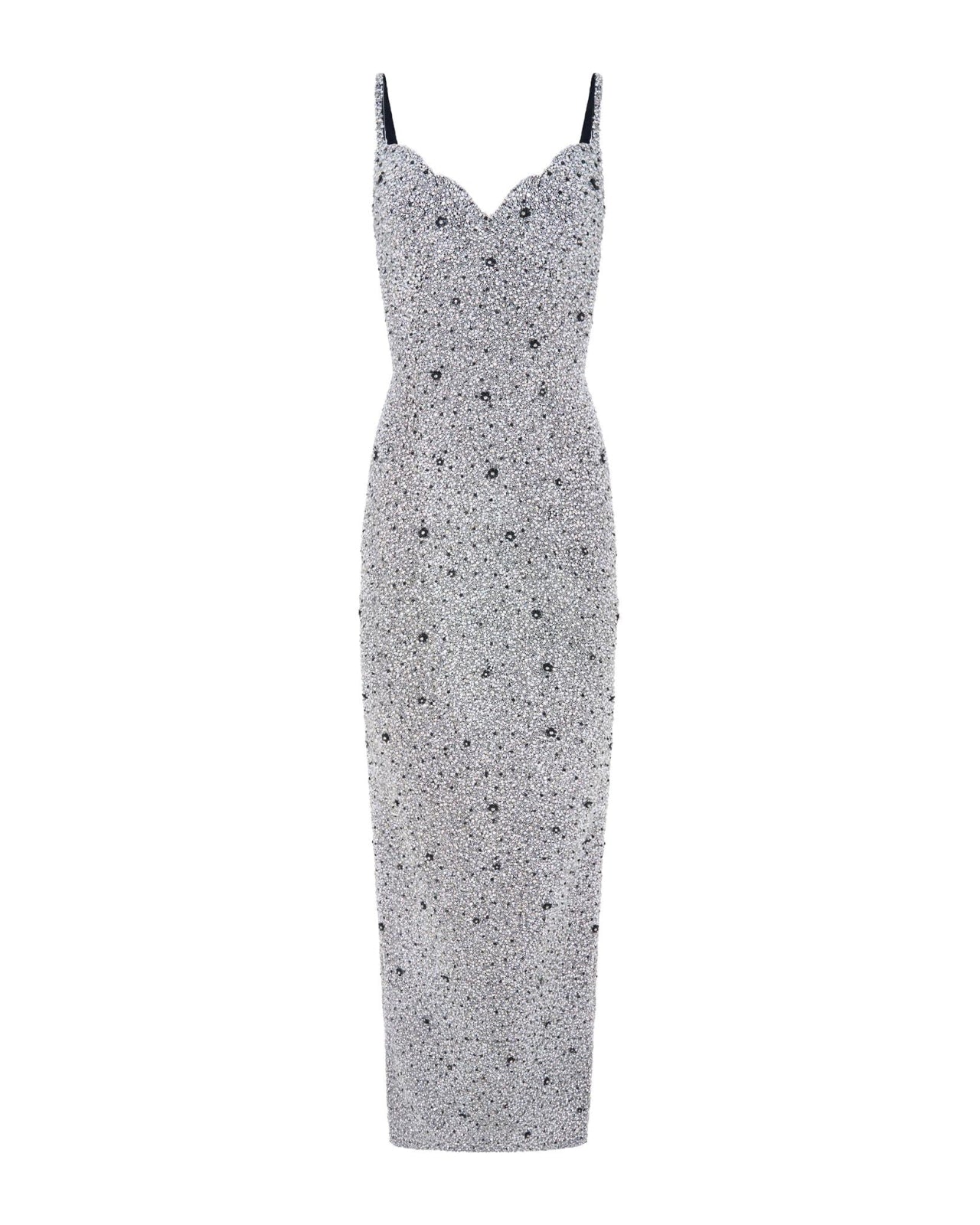 Luster Gown with Glass Beading