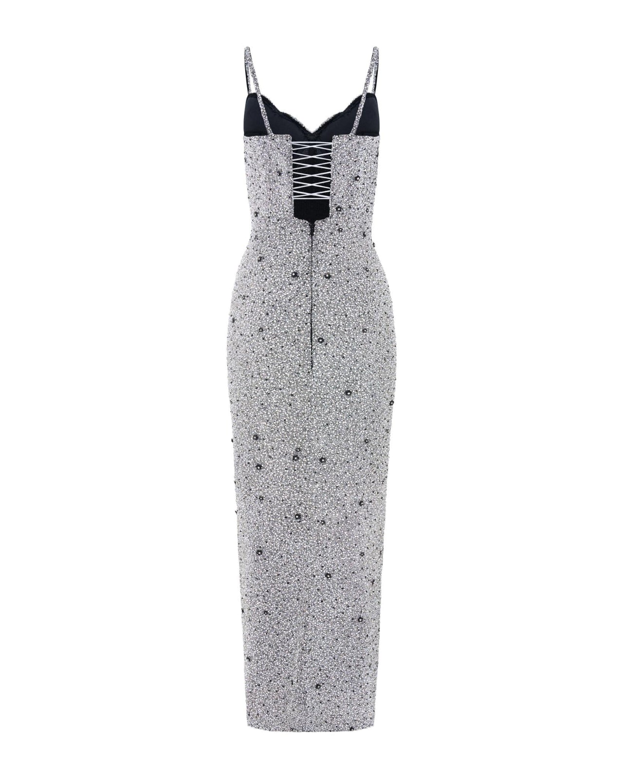 Luster Gown with Glass Beading