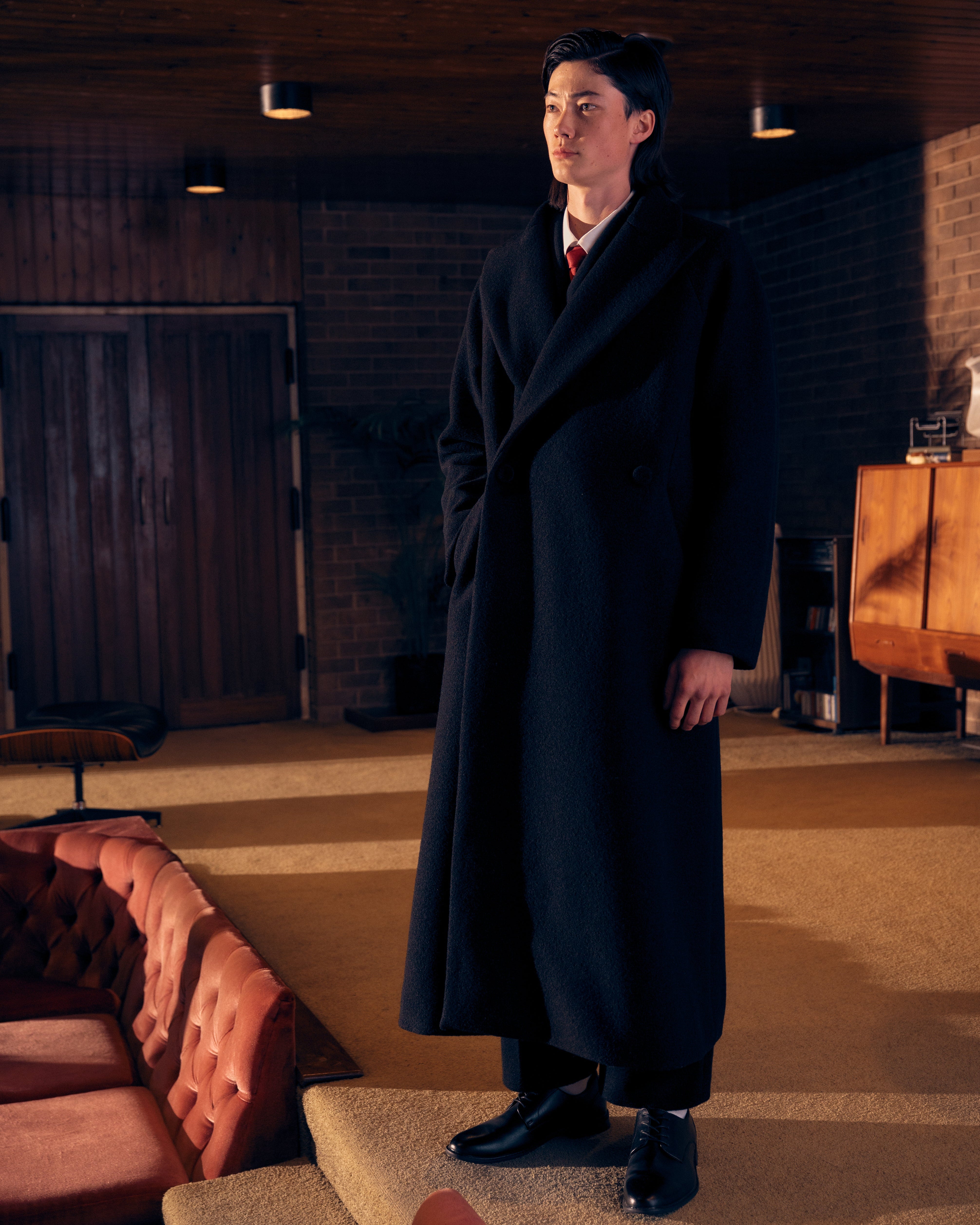 Midnight Coat in Wool