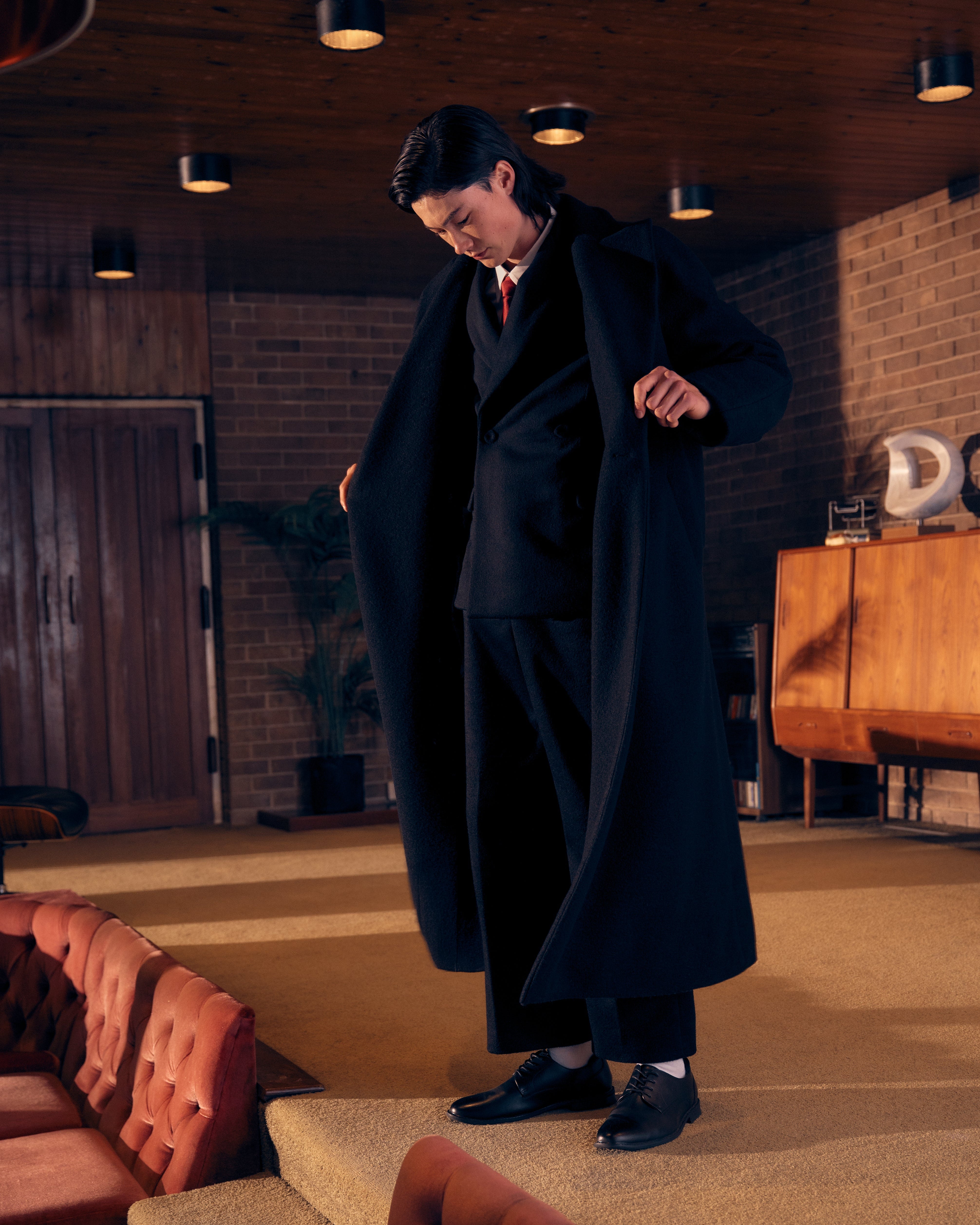 Midnight Coat in Wool
